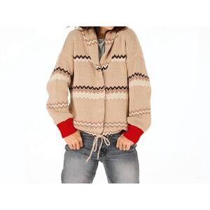 NEW KERRI ROSENTHAL shawl collar ker isle cardigan in multi